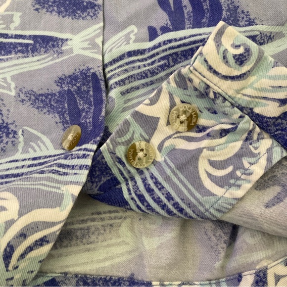 Columbia Sportswear Company shirt Mens Hawaian short sleeve Blue Size L - Picture 8 of 16